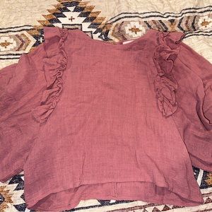 Pink Lily XS Pink Crop Dolman Top